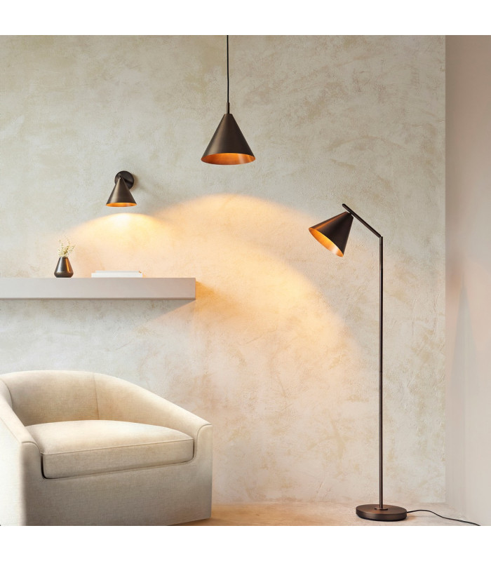 Cape Dome Pendant Ceiling Light Brushed Antique Bronze Plate, 1x E27