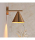 Cape Dome Wall Lamp Warm Antique Brass Plate, 1x E14