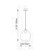 Kelda Oval Dome Pendant Ceiling Light Satin Brass Plate, Champagne Lustre Glass, 1x E27
