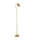 Classic Flexi Task Floor Lamp Brushed Aged Brass Plate, 1x GU10
