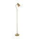Classic Flexi Task Floor Lamp Brushed Aged Brass Plate, 1x GU10