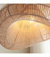 Misra Wire Frame Pendant Ceiling Light Natural Rattan, 1x E27