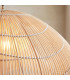 Misra Wire Frame Pendant Ceiling Light Natural Rattan, 1x E27