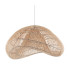 Misra Wire Frame Pendant Ceiling Light Natural Rattan, 1x E27
