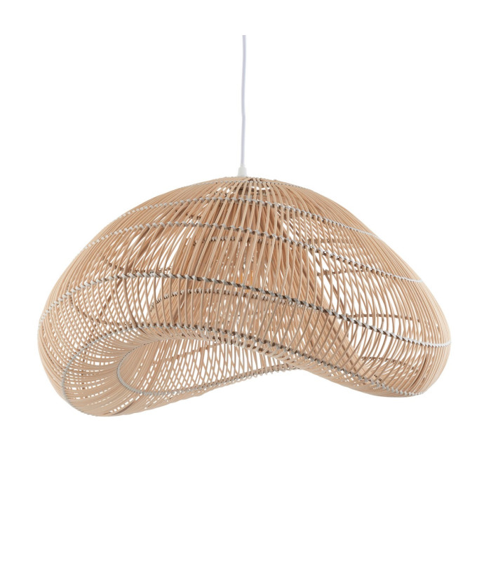 Misra Wire Frame Pendant Ceiling Light Natural Rattan, 1x E27