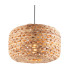 Toca Wire Frame Pendant Ceiling Light Natural Water Hyacinth, 1x E27