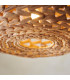 Toca Wire Frame Pendant Ceiling Light Natural Water Hyacinth, 1x E27