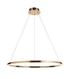 Staten Integrated LED Pendant Ceiling Light French Gold Finish, White Silicone, 1x Integrated LED