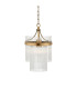 Marietta Pendant Ceiling Light Antique Brass Plate, Clear Glass, 1x E27