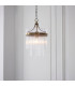 Marietta Pendant Ceiling Light Antique Brass Plate, Clear Glass, 1x E27