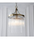 Marietta Pendant Ceiling Light Antique Brass Plate, Clear Glass, 1x E27