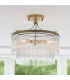 Marietta Ceiling Light Antique Brass Plate, Clear Glass, 3x E14
