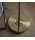 Highclere Floor Lamp with Shade Vintage Brass, Natural Linen, 1x E27