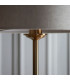 Highclere Floor Lamp with Shade Vintage Brass, Natural Linen, 1x E27