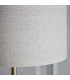 Highclere Floor Lamp with Shade Vintage Brass, Natural Linen, 1x E27