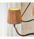 Wriggle Multi Arm Pendant Ceiling Light Matt Black, Natural Raffia, 3x E14