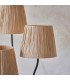 Wriggle Multi Arm Floor Lamp Matt Black, Natural Raffia, 3x E14
