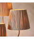 Wriggle Multi Arm Floor Lamp Brushed Aged Brass Plate, Natural Raffia, 3x E14
