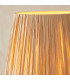 Wriggle Floor Lamp with Tapered Shade Matt Black, Natural Raffia, 1x E27