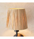 Wriggle Wall Lamp with Shade Matt Black, Natural Raffia, 1x E14