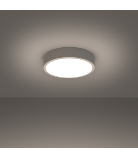 Onyx Cylindrical Ceiling Light 30cm White LED 3000K-2