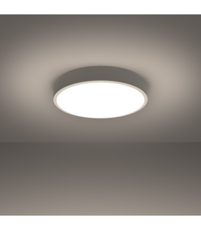 Onyx Cylindrical Ceiling Light 40cm White LED 3000K-2