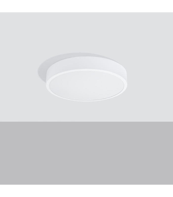 Onyx Cylindrical Ceiling Light 40cm White LED 3000K-3