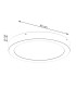 Onyx Cylindrical Ceiling Light 40cm White LED 3000K-5