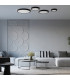 Onyx Cylindrical Ceiling Light 40cm White LED 3000K-9