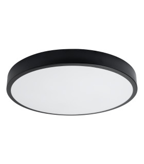 Onyx Cylindrical Ceiling Light 60cm Black LED 3000K-1