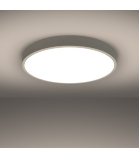 Onyx Cylindrical Ceiling Light 60cm White LED 3000K-2