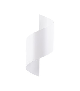 Talassa Decorative Swirl Flush Wall Lamp White-1