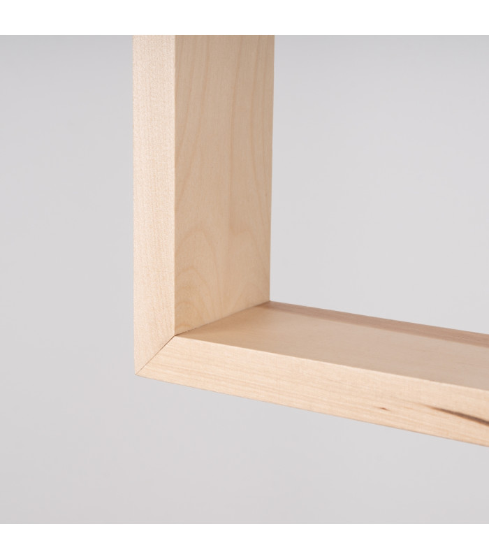 Aries Square Pendant Ceiling Light Natural Wood-5