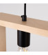 Aries Square Pendant Ceiling Light Natural Wood-9
