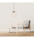 Aries Square Pendant Ceiling Light Natural Wood-12