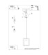 Aries Square Pendant Ceiling Light Natural Wood-14