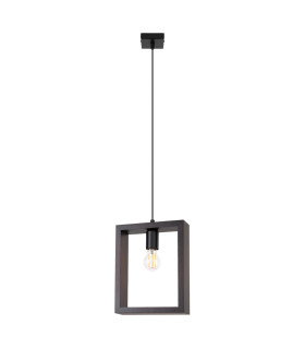 Aries Square Pendant Ceiling Light Wenge-1