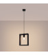 Aries Square Pendant Ceiling Light Wenge-2