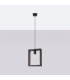Aries Square Pendant Ceiling Light Wenge-3