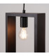 Aries Square Pendant Ceiling Light Wenge-9
