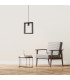 Aries Square Pendant Ceiling Light Wenge-11