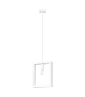 Aries Square Pendant Ceiling Light White-1