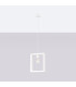 Aries Square Pendant Ceiling Light White-3
