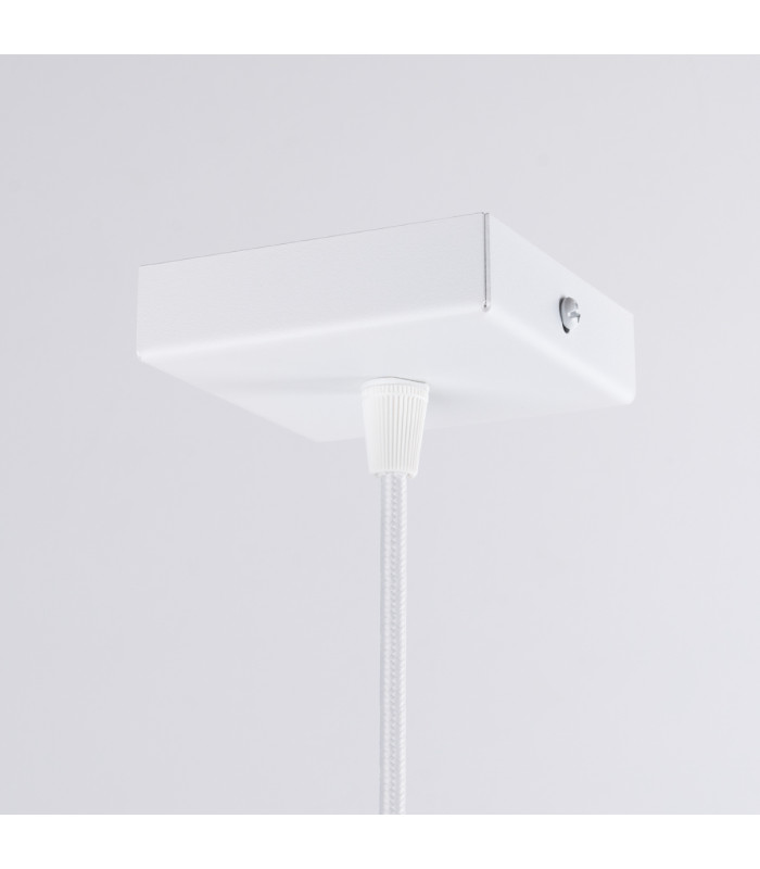Aries Square Pendant Ceiling Light White-5