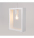 Aries Square Pendant Ceiling Light White-6