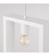 Aries Square Pendant Ceiling Light White-7