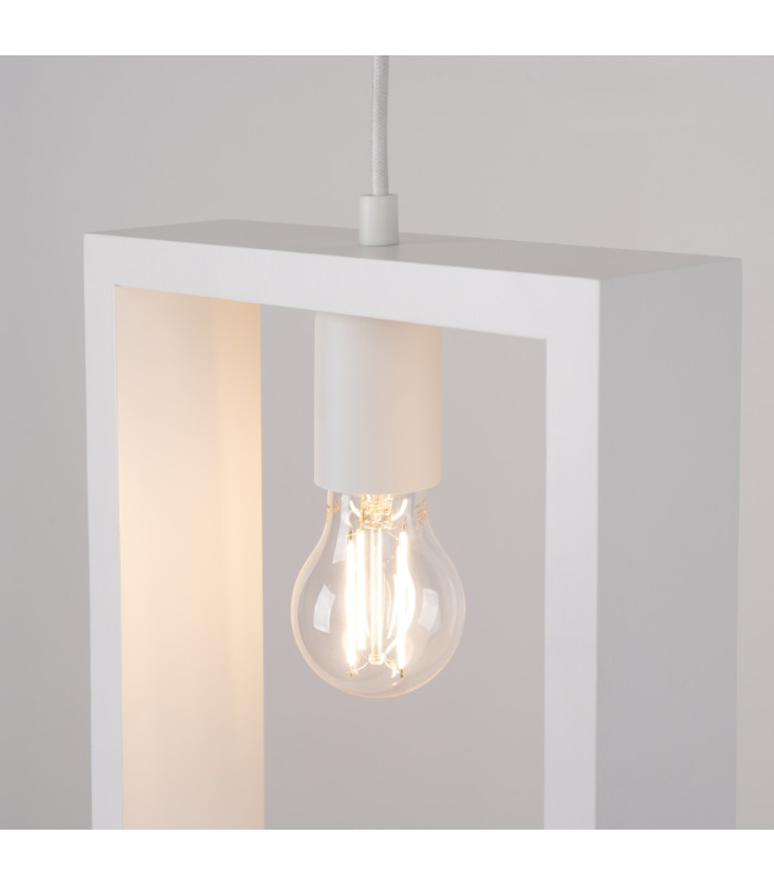 Aries Square Pendant Ceiling Light White-10