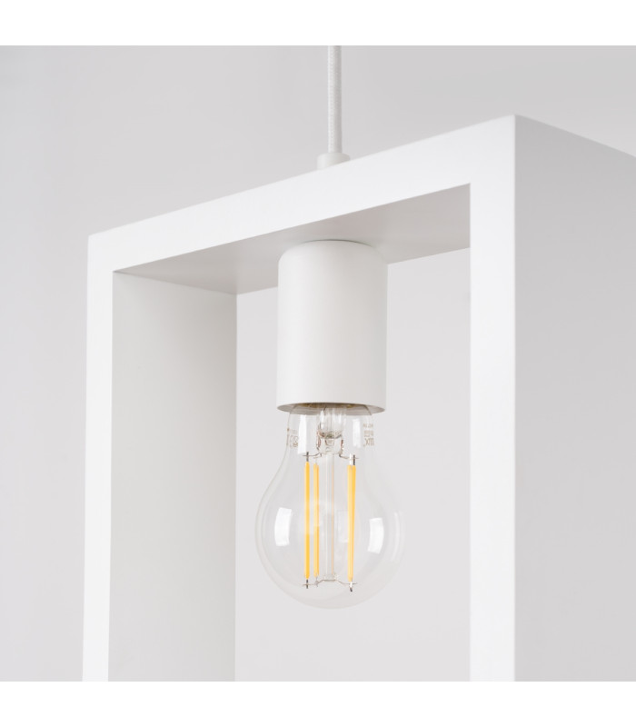 Aries Square Pendant Ceiling Light White-11