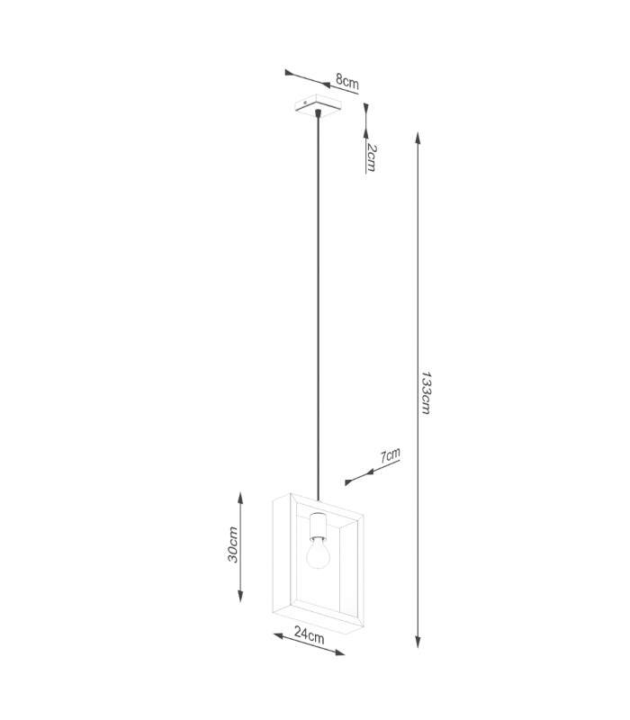 Aries Square Pendant Ceiling Light White-13