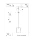 Aries Square Pendant Ceiling Light White-14